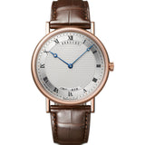 38mm 18k Rose Gold 5157 Silver Guilloche Dial