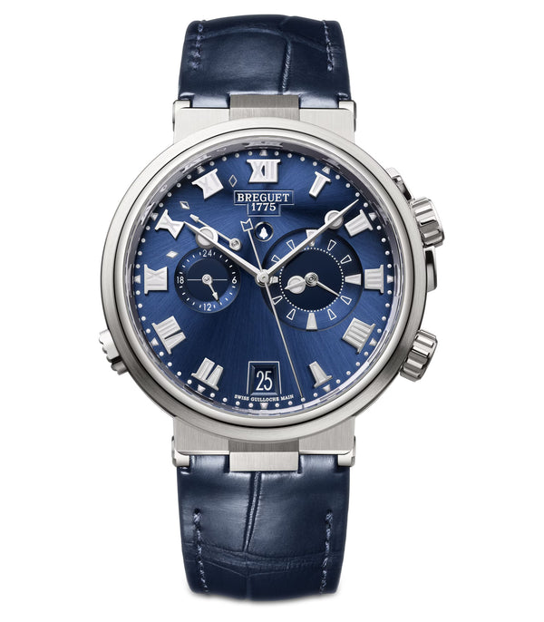 40mm Titanium Alarme Musicale 5547 Blue Dial