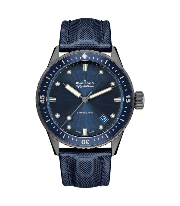 44mm Ceramic Bathyscaphe Blue Dial