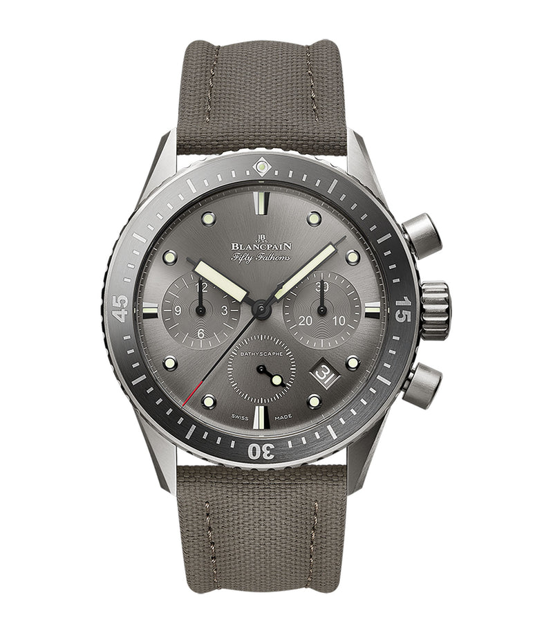 43mm Titanium Bathyscaphe Chronographe Flyback Anthracite Dial