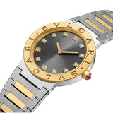 33mm Steel and 18k Yellow Gold Anthracite Diamond Dial