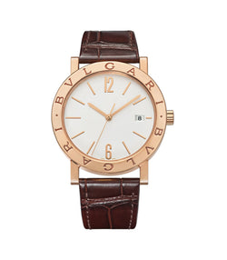 38mm 18k Yellow Gold White Dial