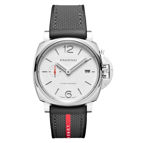 42mm Due Luna Rossa Steel White Sandwich Dial