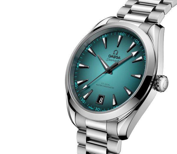 41mm Aqua Terra 150M Steel Turquoise Dial