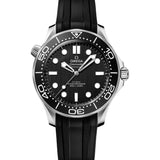 42mm Diver 300M Steel Black Dial on Rubber
