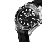 42mm Diver 300M Steel Black Dial on Rubber