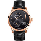40mm PanoReserve 18k Rose Gold Black Dial
