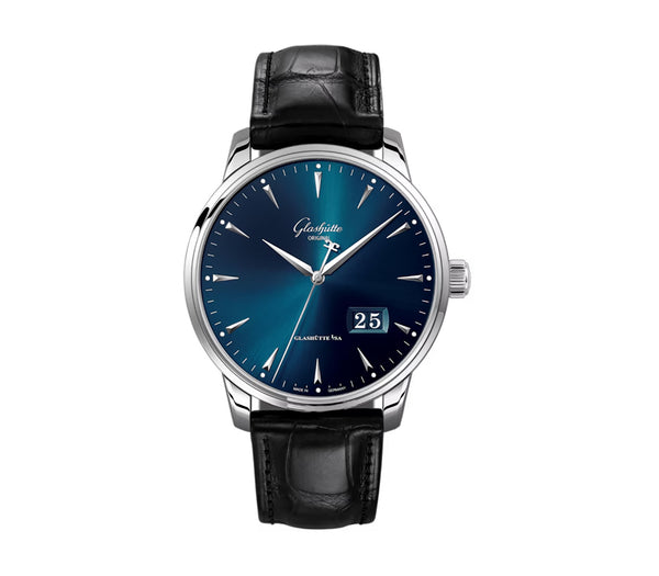 42mm Excellence Panorama Date Steel Blue Dial