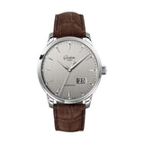 42mm Excellence Panorama Date Steel Silver Dial