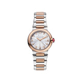 28mm 18k Rose Gold and Steel MOP Diamond Dial