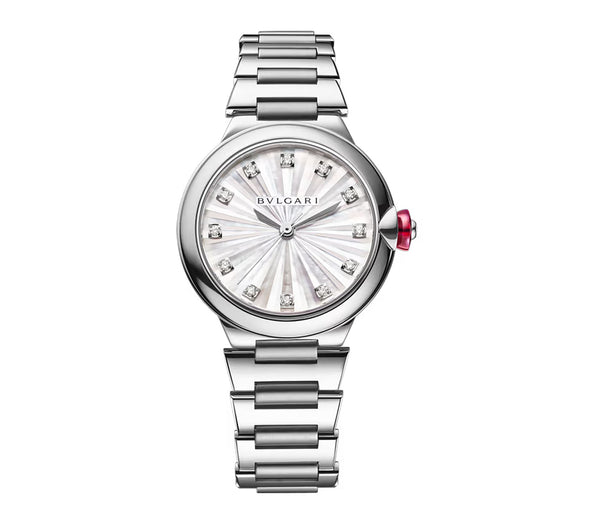 33mm Stainless Steel MOP Diamond Dial