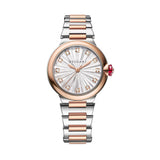 33mm 18k Rose Gold and Steel White MOP Diamond Dial