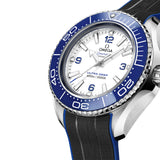 46mm Planet Ocean Ultra Deep 6000M Steel White Dial on Rubber