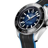 46mm Planet Ocean Ultra Deep 6000M Steel Blue Dial On Rubber