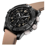 42mm B01 Night Mission Ceramic Chronograph Black Dial