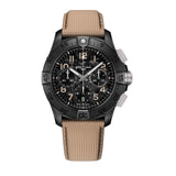 42mm B01 Night Mission Ceramic Chronograph Black Dial
