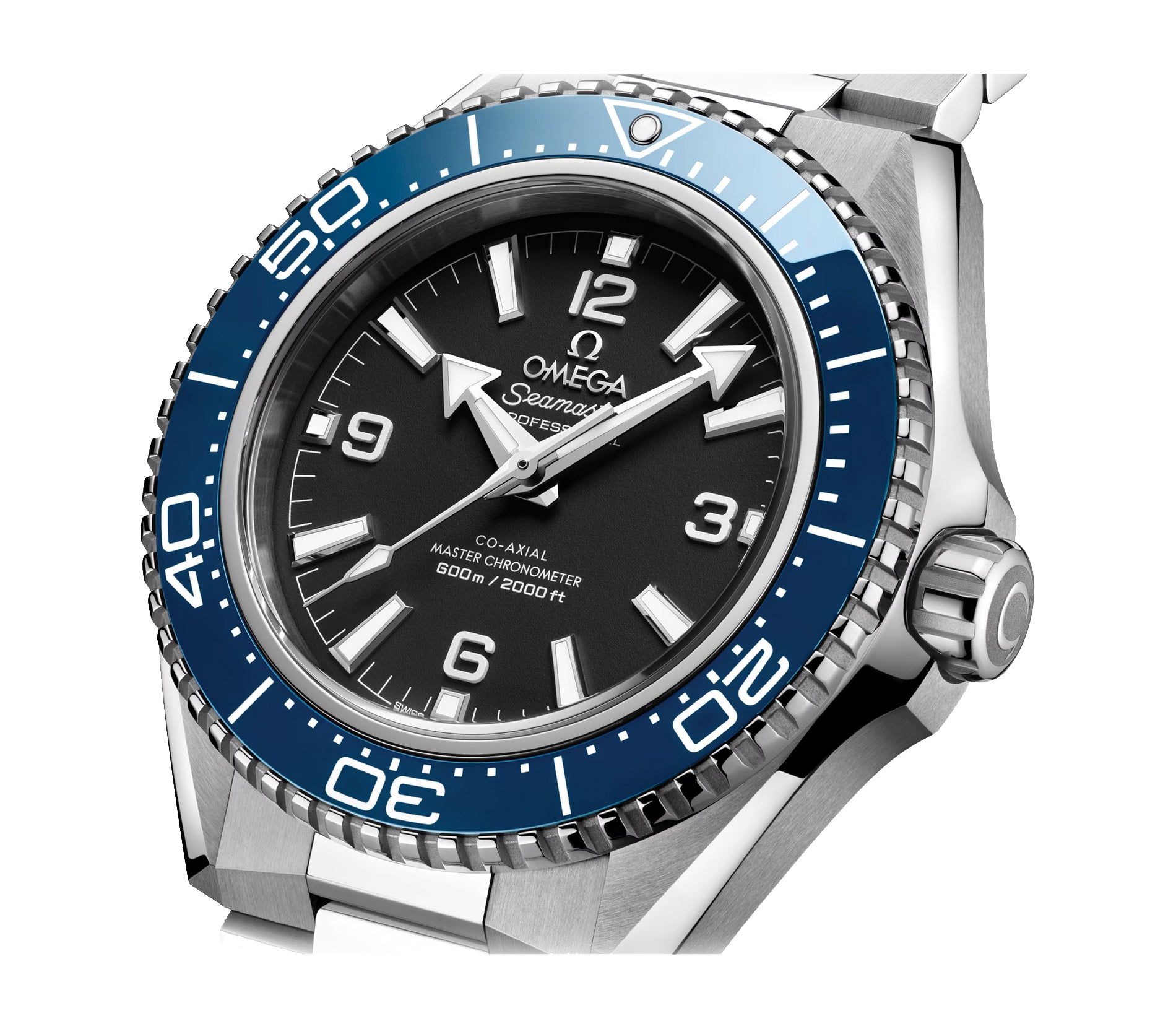 Omega Seamaster 42mm Planet Ocean Black Dial Blue Bezel 217.30