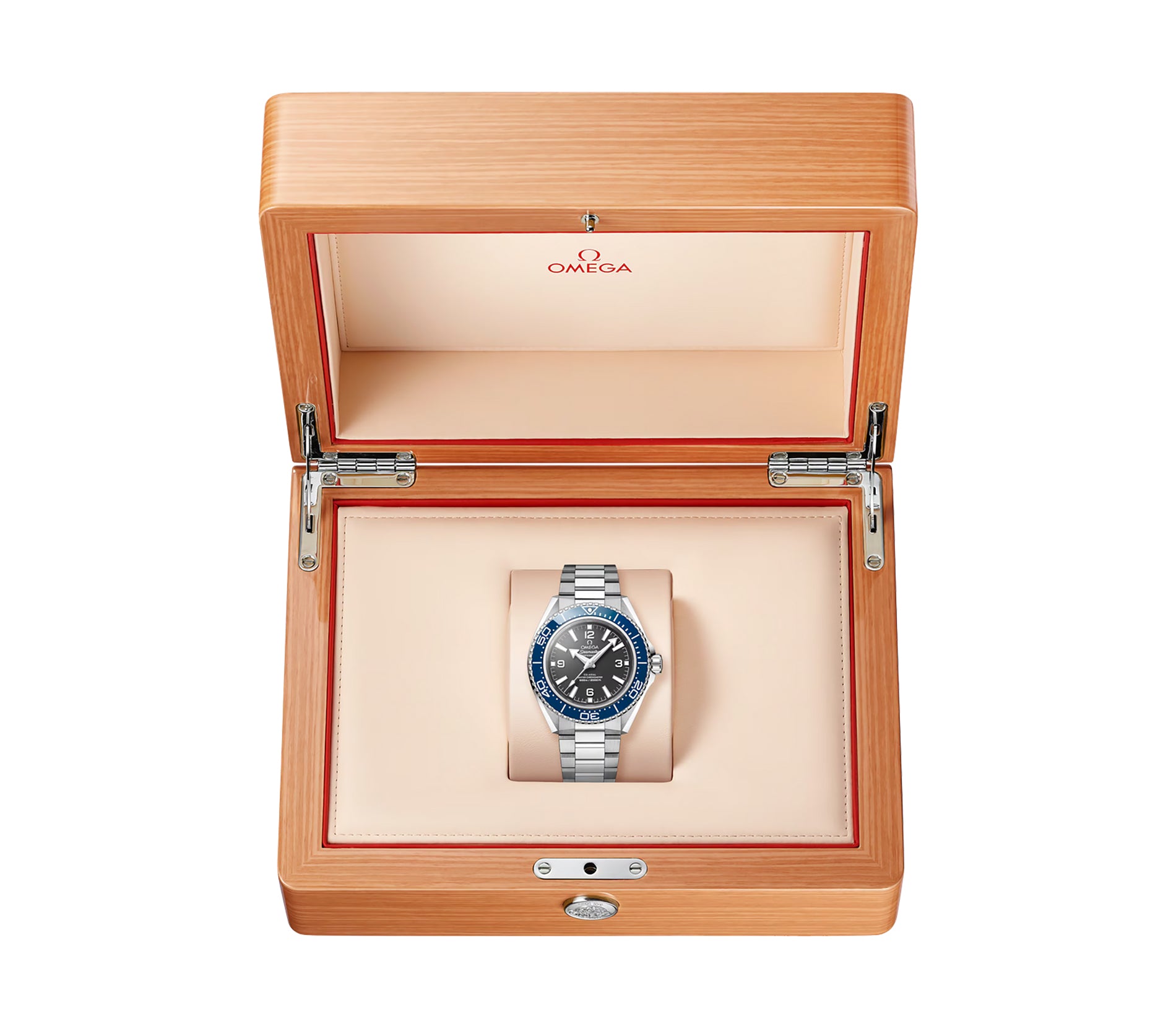 Omega Seamaster 42mm Planet Ocean Black Dial Blue Bezel 217.30