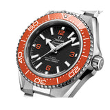 42mm Planet Ocean 600M Steel Black Dial Orange Bezel