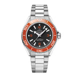 42mm Planet Ocean 600M Steel Black Dial Orange Bezel