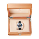 42mm Planet Ocean 600M Steel Black Dial Blue Bezel On Black Strap