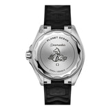 42mm Planet Ocean 600M Steel Black Dial Orange Bezel On Black Strap