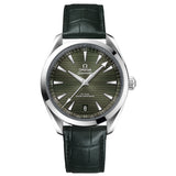 41mm Aqua Terra 150M Steel Green Dial on Strap