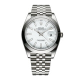 41mm Steel White Index Dial Jubilee Bracelet