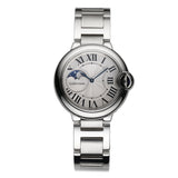 36mm Moonphase Steel Silver Dial Auto 2019