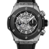 44mm Unico Titanium Chronograph Ceramic Bezel Skeleton Dial