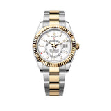 42mm Steel and 18k Yellow Gold White Dial Oyster Bracelet