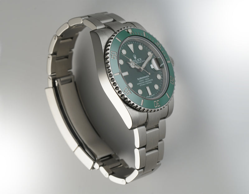 40mm Hulk Steel Green Dial Ceramic Bezel Full Set 2018