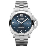 44mm Light Blue Dial Stainless Steel  Bracelet