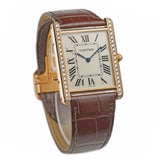 32mm Tank Louis XL Extra Flat 18k RG Diamond Bezel