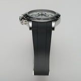 40mm Steel Ceramic Bezel White Panda Dial RubberB