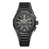 42mm Black Ceramic Chrono Gradient Grey Dial