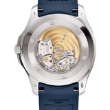 42mm Jumbo 18k White Gold Sunburst Blue Dial