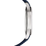 42mm Jumbo 18k White Gold Sunburst Blue Dial