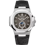 41mm Annual Calendar Moon Phase Steel Charcoal Dial