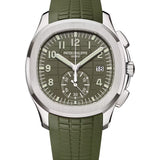 42mm Chronograph 18k White Gold Khaki Green Dial