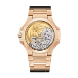 35mm 18k Rose Gold Golden Brown Dial Diamond Bezel