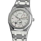 39mm Dual Time Power Reserve Steel Silver Dial 2017