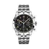 42mm P-51 Mustang Black Dial On Bracelet