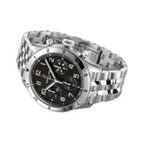 42mm P-51 Mustang Black Dial On Bracelet