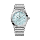 28mm Steel Diamond Blue MOP Dial Bracelet