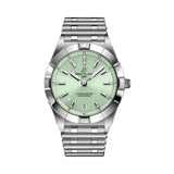 32mm Steel Diamond Mint Green Dial Bracelet