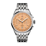 42mm B01 Chronograph Salmon Dial Stainless Steel Bracelet