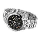 46mm P-51 Mustang GMT Black Dial On Bracelet