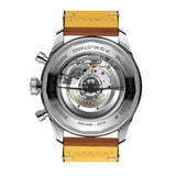 46mm P-51 Mustang GMT Black Dial Brown leather Strap