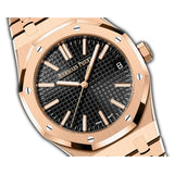 41mm 18k Rose Gold Black Dial on Bracelet